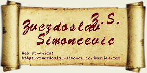 Zvezdoslav Simončević vizit kartica
